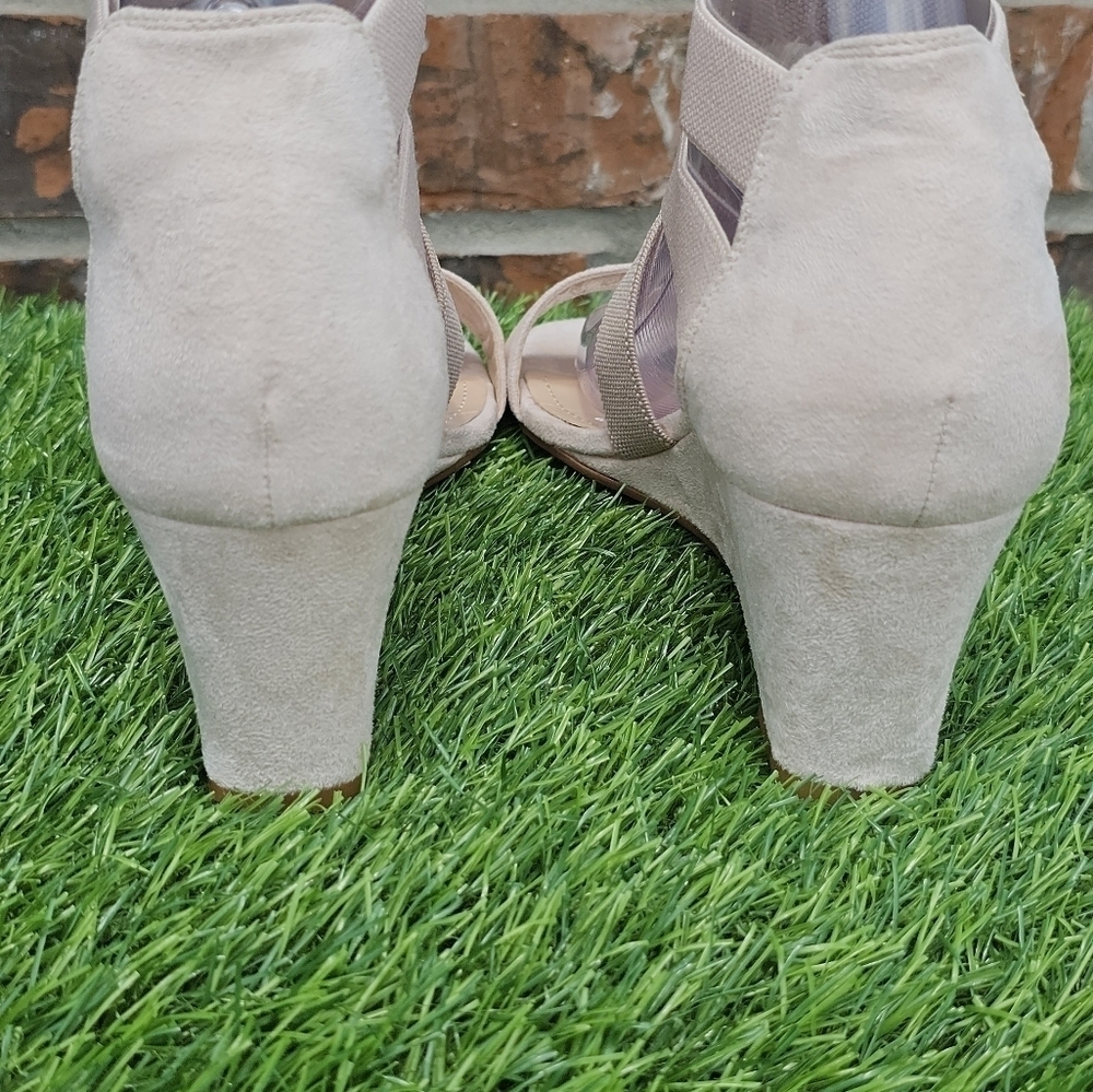 Dream Pairs Tan Open Toe Platform Wedge Sandals Women's Size 8.5 - Picture 5 of 8